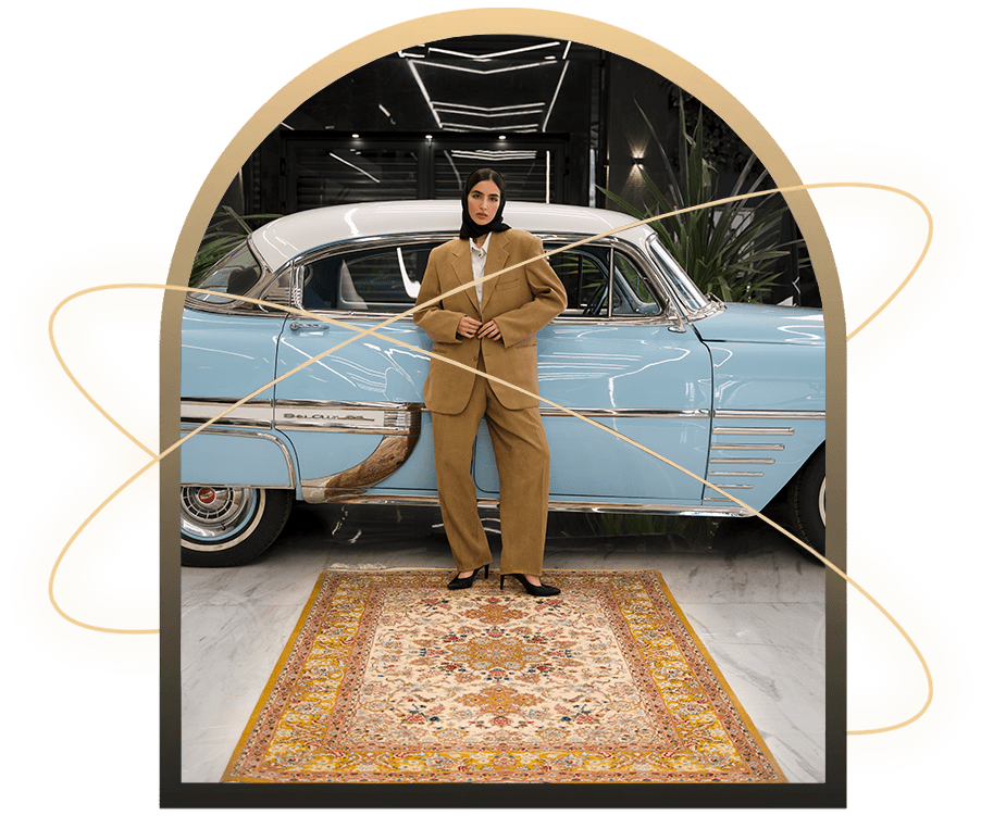 carpet banner with car